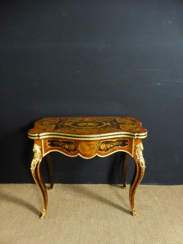 Console Table à jeux Napoléon III - Philippe Cote Antiquités