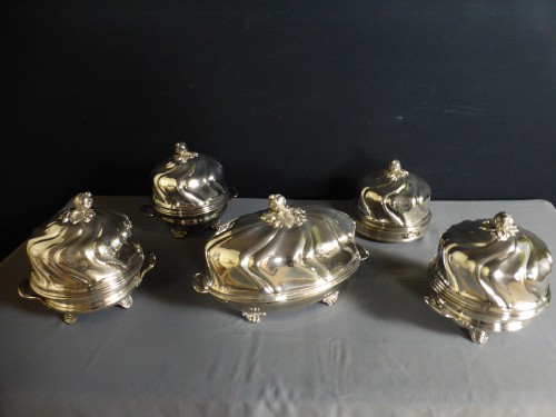 Cloches en métal argenté - Argenterie et Arts de la table Style Napoléon III
