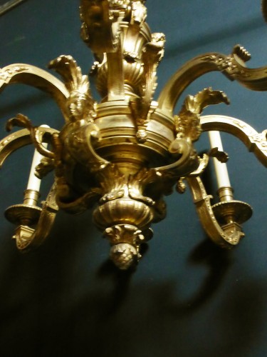 Lustre en bronze doré XIX - Napoléon III
