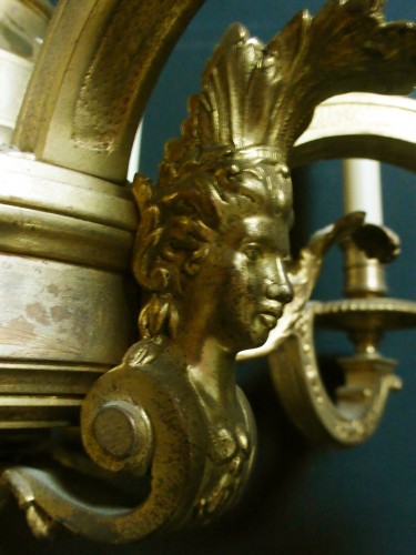 Napoléon III - Lustre en bronze doré XIX