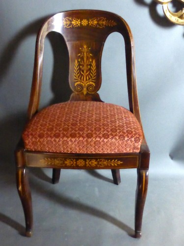 Suite de six chaises Charles X estampillées "Allard" - Philippe Cote Antiquités