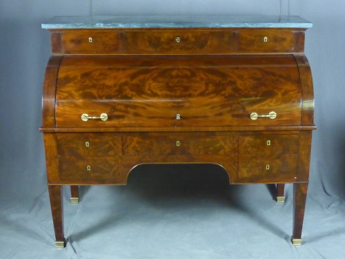 Directoire - Bureau cylindre en acajou, France XIXe siècle