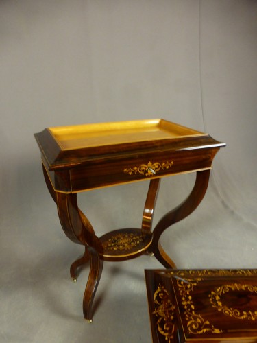 French Charles X chest on its stand - Furniture Style Restauration - Charles X