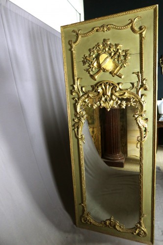 Miroirs, Trumeaux  - Trumeau aux instruments de musique début XIXe