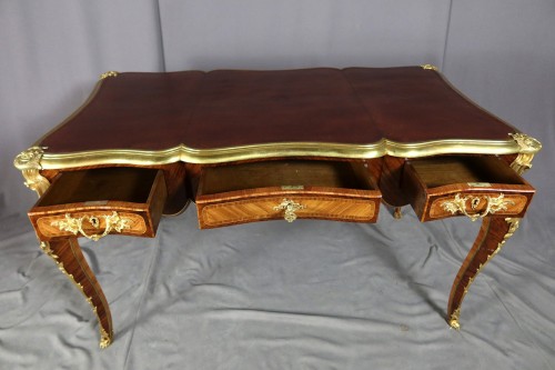 XIXe siècle - Bureau plat Napoléon III 