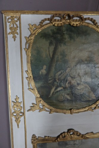 Trumeau XVIIIe - Miroirs, Trumeaux Style Louis XVI