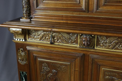 Walnut two-body sideboard - Furniture Style Napoléon III