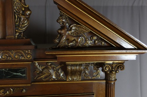 19th century - Walnut two-body sideboard