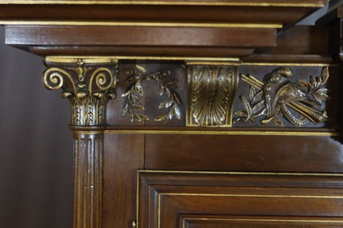 Buffet deux corps en noyer - Napoléon III