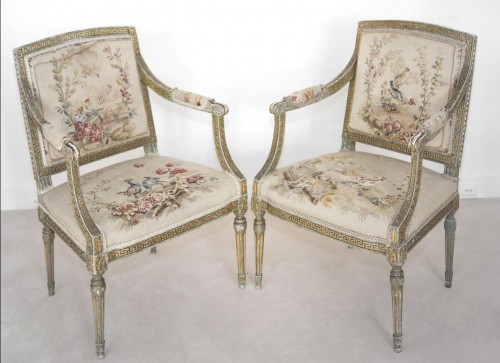 Set of eight Swedish armchairs attributed to Eric Ohrmark and J.B Masreliez - Seating Style 