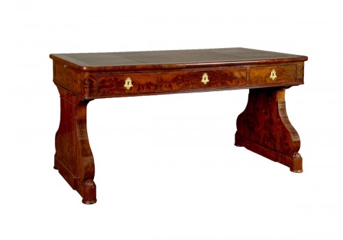 Mahogany desk attributed to Jacob Desmalter - Restauration period