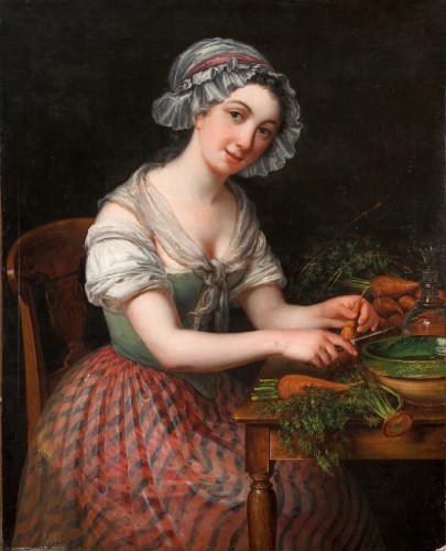 La fille de cuisine, école française du  XIXe siècle