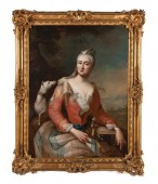 Portrait de Marie Anne de Saxe - Attribué  à G. Desmares (1697 – 1776)