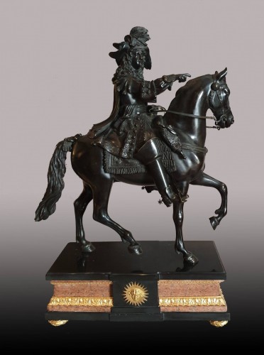 Antiquités - Equestrian statue of Louis XIV after Cartelier and Petitot