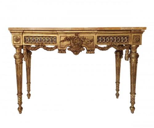 Console en bois doré - Italie XVIIIe siècle