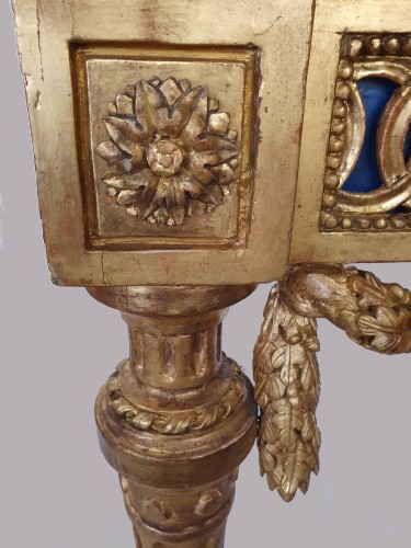 Console en bois doré - Italie XVIIIe siècle - Mobilier Style 