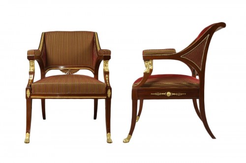 pair of armchairs attributed to Ephraim Sthal