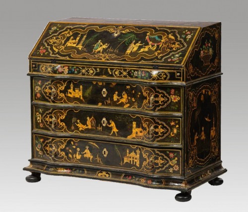 Scriban with chinoiserie decoration Venise 18th century - Furniture Style 