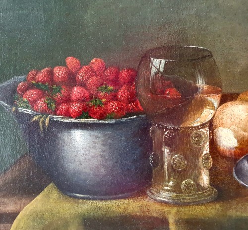 Römer still life i- French school of the 18th century n the taste of François Vispré - Paintings & Drawings Style 