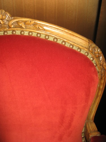 Louis XV - pair of armchairs stamped Saint-Georges