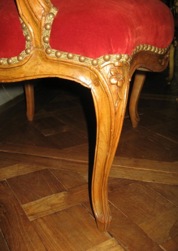 Antiquités - pair of armchairs stamped Saint-Georges
