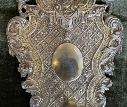 XVIIe siècle - Paire d'appliques plaquées d'argent - France, fin 17e-début 18e siècle