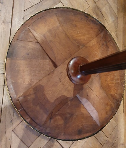 Directoire - Mahogany pedestal table stamped N. Petit