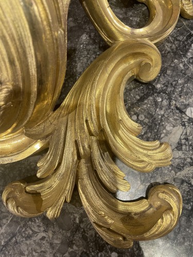 Console d'appliqueen bronze doré d'époque Louis XV - Philippe Delpierre