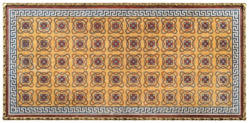 Marble mosaic tray - Italy late 18th early 19th century