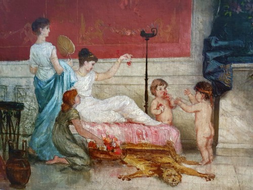 Scène antique - XIXe siècle - Paintings & Drawings Style 