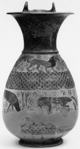 Œnochoé étrusco-corinthienne, art grec, 630-600 av. J.-C. - Archéologie Style 
