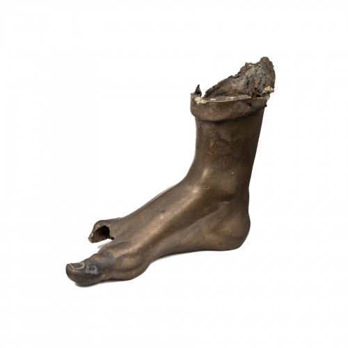 Bronze foot, Roman period, 1st-2nd century A.D.