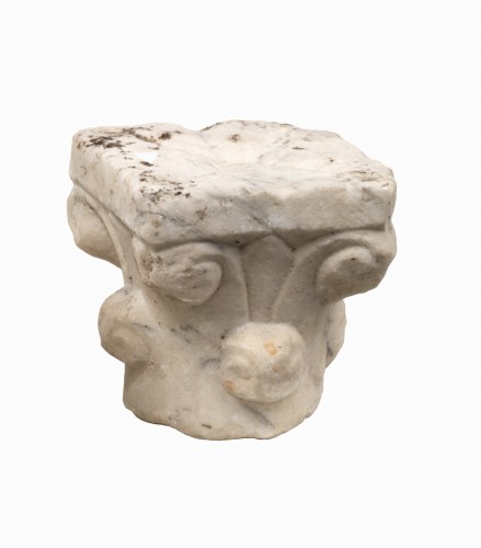 BC to 10th century - Three capitals of corinthian style, Roman period, 3rd-5th century A.D.