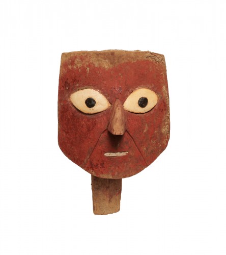 Masque de fardo funéraire, culture Chancay, Peru, 1100-1440 A.D