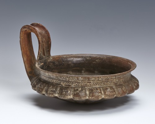 Impasto ware kyathos, Villanovan period, 7th century B.C. - Ancient Art Style 