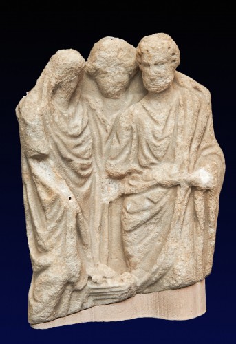 Archéologie  - Fragment de sarcophage, art romain, 2e siècle après J.-C.