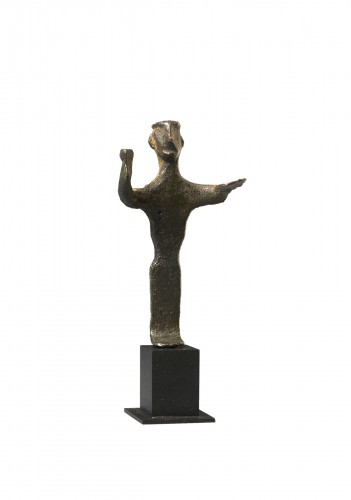 Attic votive statuette, Greek, geometric period, 9th-7th century B.C.