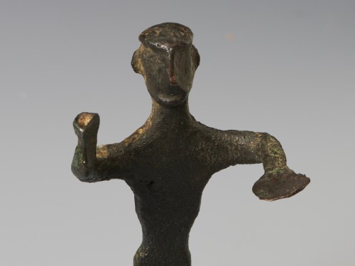Attic votive statuette, Greek, geometric period, 9th-7th century B.C. - Ancient Art Style 