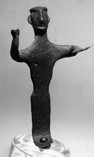 Ancient Art  - Attic votive statuette, Greek, geometric period, 9th-7th century B.C.