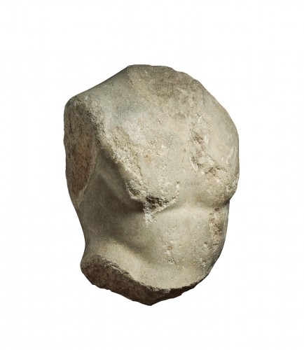 Marble male torso, Roman period, 1st century A.D.