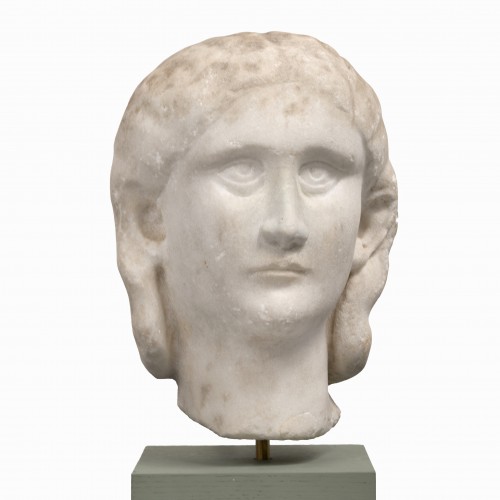 Portrait romain en marbre de l'imprératrice Sallustia Orbiana - Plektron Fine Arts