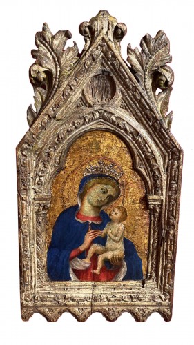 Virgin of tenderness beginning of the quattrocento
