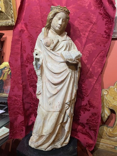 Vierge à l’enfant allaitante - Sculpture Style 