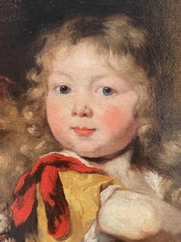 Portrait of a child dressed in the antique - Paintings & Drawings Style Louis XIV