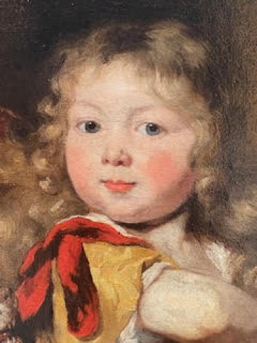 Portrait d'enfant à l'antique - Tableaux et dessins Style Louis XIV