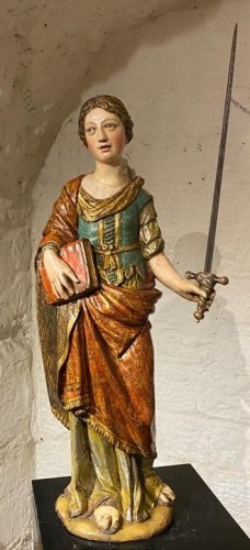 Sculpture  - Saint Catherine de Alexandrie, Italy 16th century