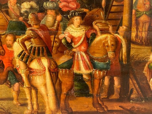Paintings & Drawings  - The Calvary attributed to Louis de Caullery, early XVIIth century