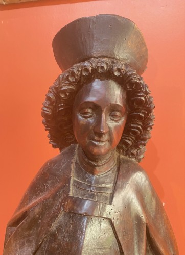 Saint Florian vers 1500 - Sculpture Style Moyen Âge