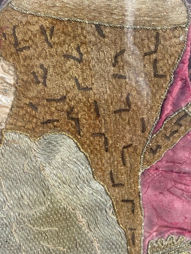 Antiquités - Deux broderies dites orfrois du XVIe siècle