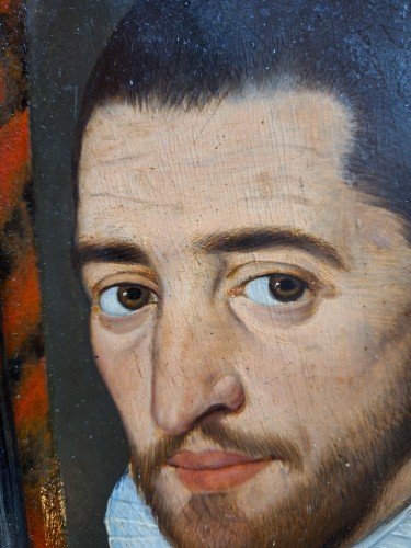 Portrait d'Homme, Angleterre fin XVIe siècle - Poisson et Associés